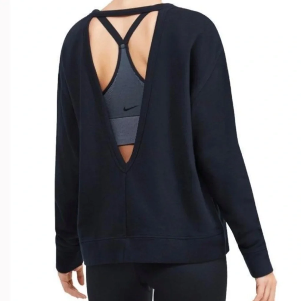 Nike dri-fit versa Open Back Sweatshirt